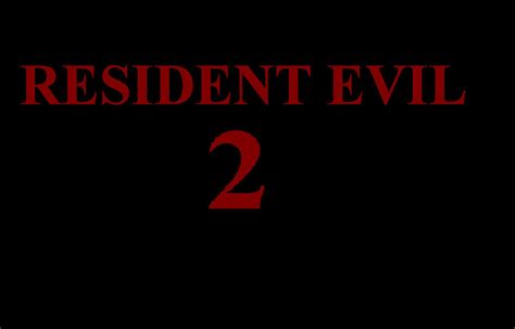 Resident Evil 2 Logo By Jilluzumaki On Deviantart