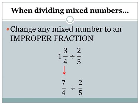 Ppt Dividing Fractions And Mixed Numbers Powerpoint Presentation