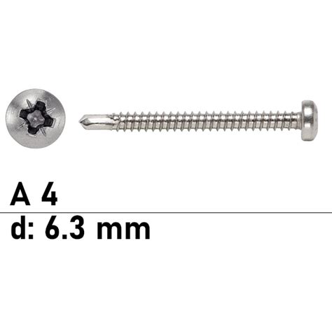 DIN 7504 Bohrschrauben Form M Edelstahl A4 PZ 6 3 Mm 30 76