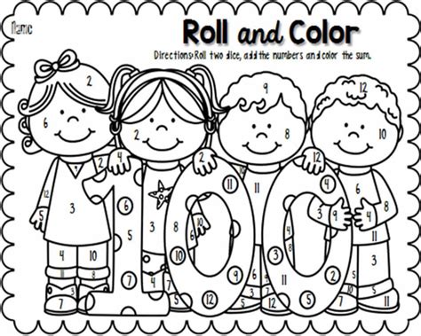 Free Printable 100 Days Of School Coloring Pages