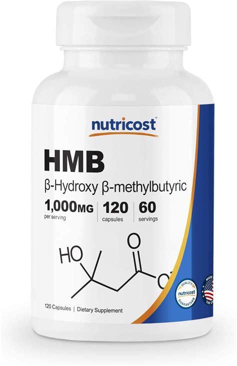 Amazon Nutricost Hmb Beta Hydroxy Beta Methylbutyrate Mg