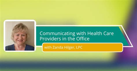 Communicating With Health Care Providers In The Office