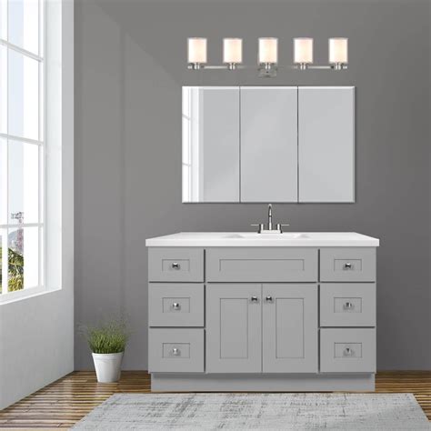 Brookings Vanity Without Top Gray 48 Inch ǀ Bath ǀ Todays Design House