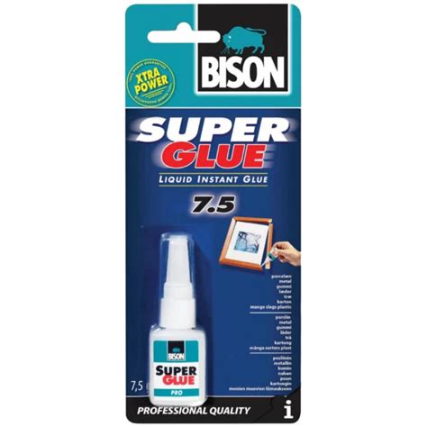 Super Glue Profesional Bison 7 5 Ml Adeziv Cianoacrilat Puternic