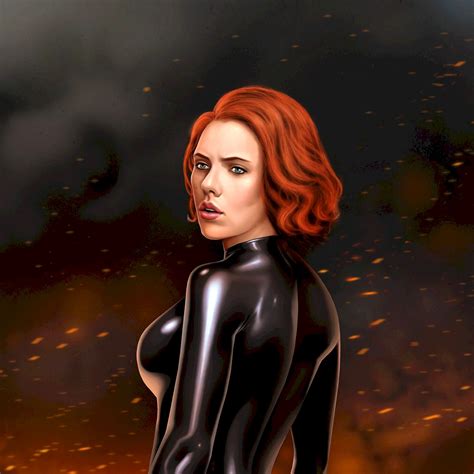 Black Widow Cartoon Wallpapers Wallpapers High Resolution