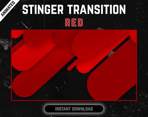 Red Stripes Stinger Transition Oakway Graphics