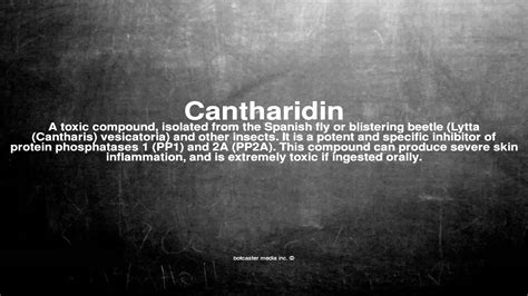 Medical vocabulary: What does Cantharidin mean - YouTube