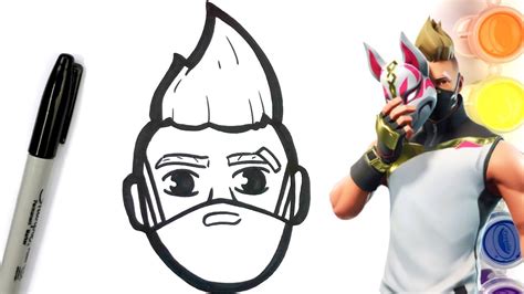 Como Desenhar Drift Skin Fortnite Youtube