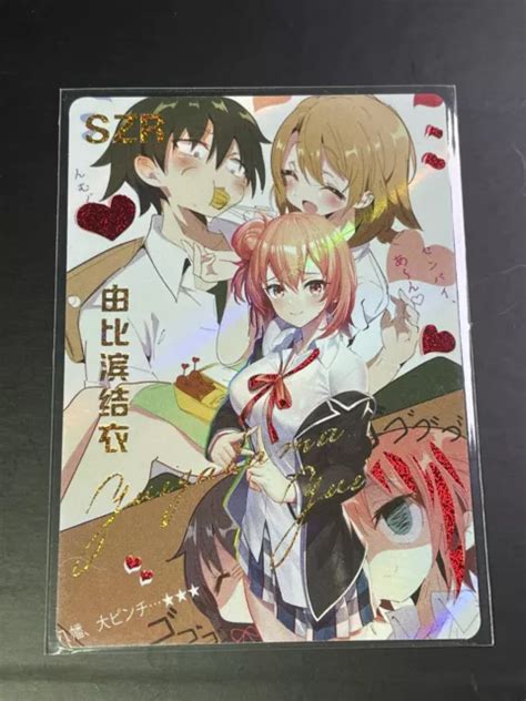 GODDESS STORY BIKINI Waifu SZR Collectible Character Holo Card Yui Yuigahama EUR PicClick FR
