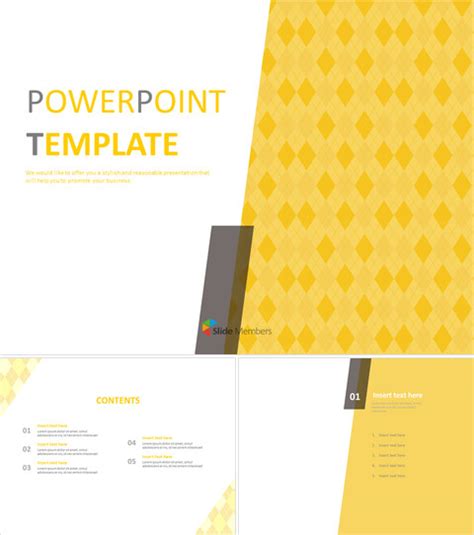 300 Yellow Ppt Templates Slide Members