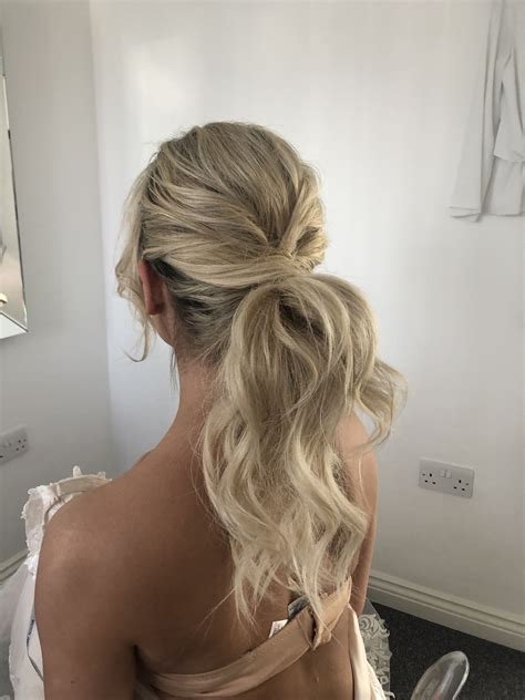 Bridal Hair Modern Ponytail Wedding Ponytail Hairstyles Ponytail