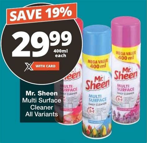 Mr Sheen Multi Surface Cleaner All Variants Offer At Checkers