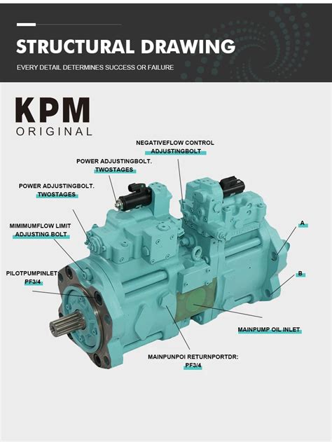 Kpm Original Pump Hydraulic K3v180dt 9n29ec360 Excavator Hydraulic