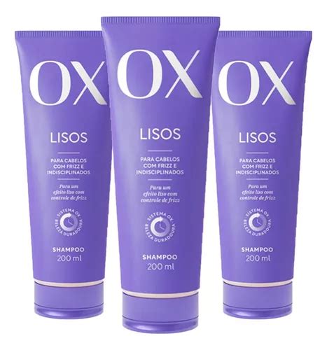 Kit Shampoo Ox Liso Duradouro Ml Parcelamento Sem Juros