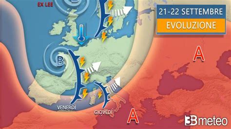 Meteo Forte perturbazione venerdì con temporali e nubifragi Pioggia