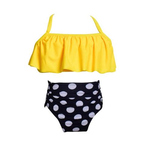 Ajziojiro Girls Bathing Suits Two Pieces Bikini Set Ruffle Swimwear