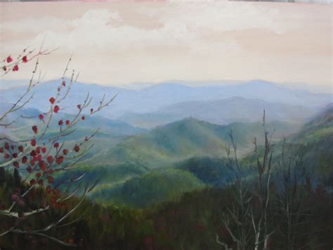 Blue Ridge Daily Painter Janet Wimmer Aerial Perspective