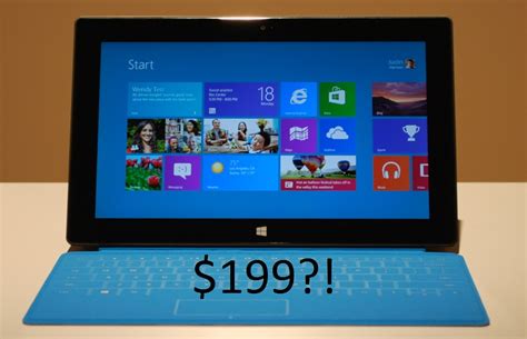 Microsoft Surface Has a Rumored $199 Price Tag, October Release Date