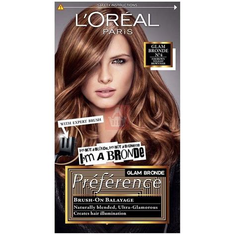 Loreal Preference Glam Bronde No 4 For Light To Light Brown Hair