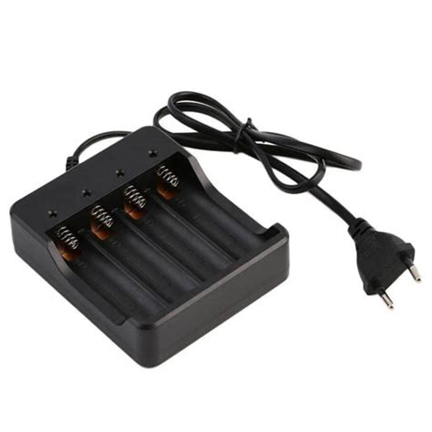 Battery Charger Eu Plug Slots Smart Charging Safety Fast Charge