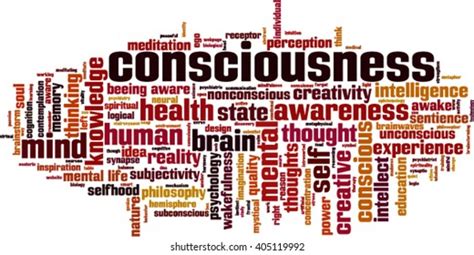 Consciousness Word Cloud Concept Vector Illustration 库存矢量图（免版税