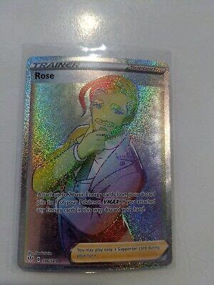 Pok Mon Tcg Rose Darkness Ablaze Holo Secret Rare Ebay