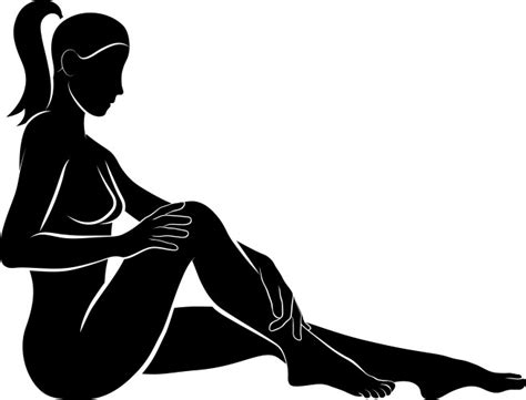 Sexy Body Nude Woman Naked Sensual Beautiful Girl Vector Image
