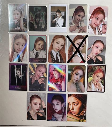 [wts Wtt] Itzy Yeji Pob Photocard Preorder Benefit Clearance Not Shy Icy Guess Who Soundwave