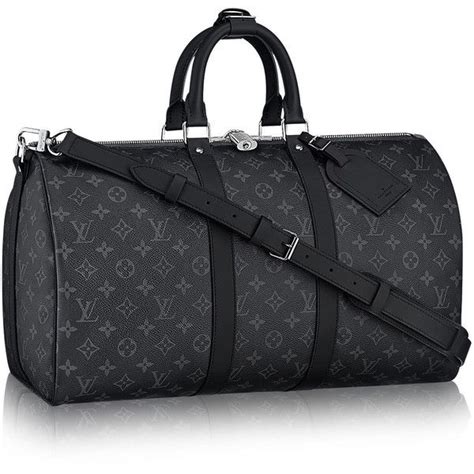 Travel Bag Louis Vuitton Black Liked On Polyvore Featuring Bags