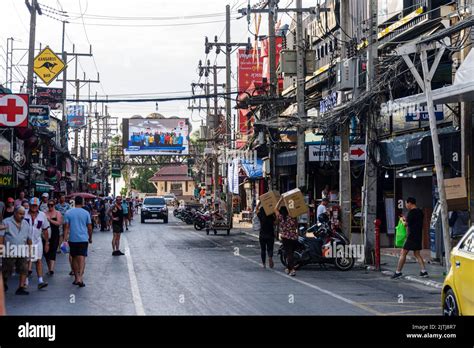 Bangla Road Patong Beach Thailand During The Day Stock Photo Alamy