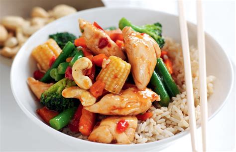 Sweet Chilli Chicken And Cashew Stir Fry Healthy Food Guide