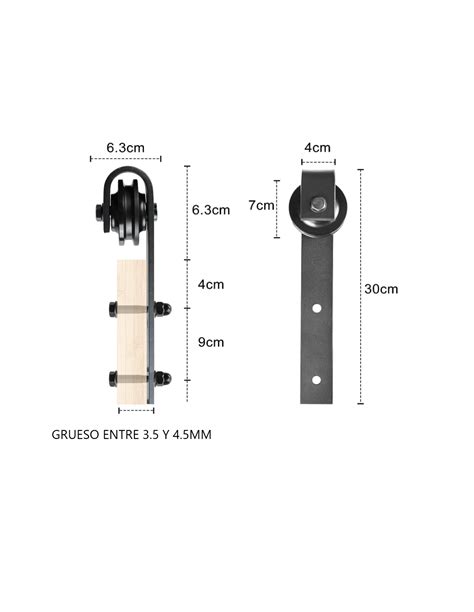 Kit Herrajes Puerta Corredera Herraje Puerta Granero Gu A De M O M Y