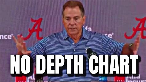 Nick Saban Explains No Depth Chart Asked About Playing Two