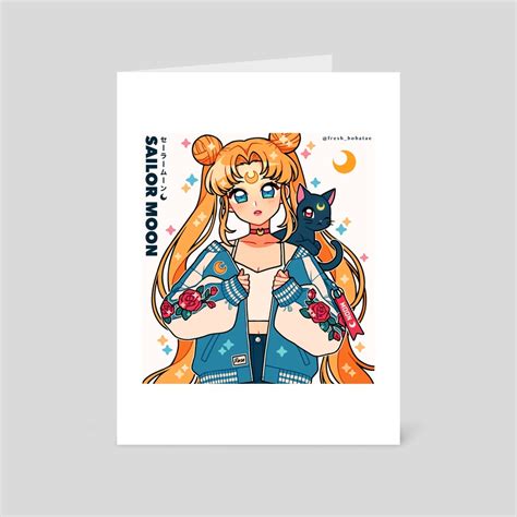 Sailor Moon Jacket An Art Card By Fresh Bobatae INPRNT