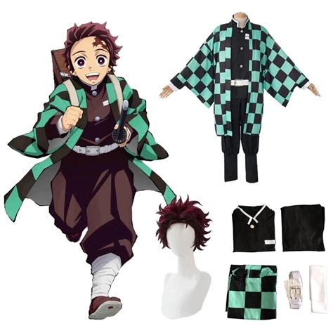 Disfraz De Cosplay De Anime Demon Slayer Kamado Tanjirou Kimetsu No