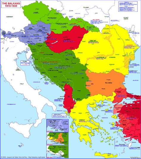 Hisatlas - Map of Balkan Peninsula 1918-1938