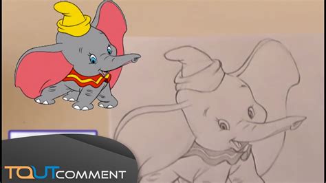 Comment dessiner Dumbo l éléphant how to draw dumbo the elephant