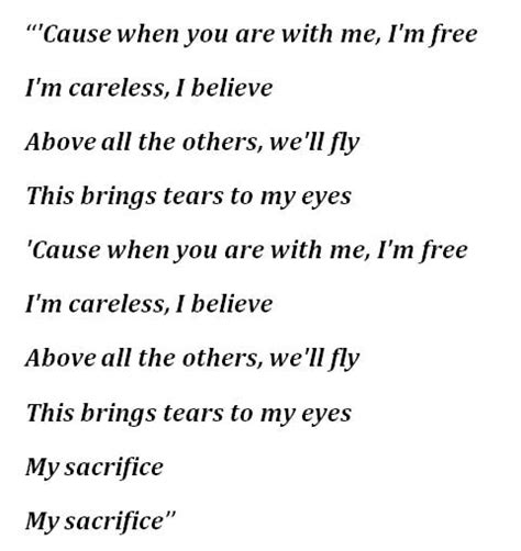 "My Sacrifice" by Creed - Song Meanings and Facts