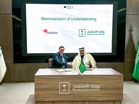 Saudi Ministry Of Investment Signs Mou With Endava Cxo Insight Middle