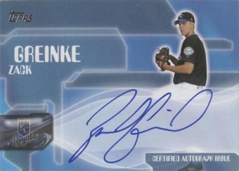 Topps Autographs Ta Zg Zack Greinke Au For Sale Online Ebay