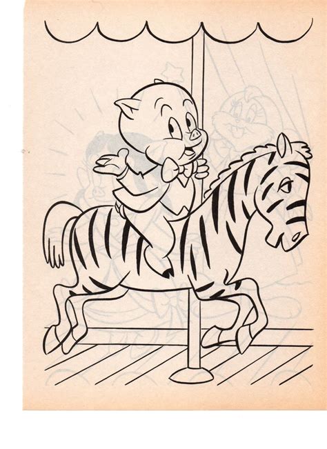 LOONEY TUNES PORKY PIG Coloring Pages Looney Tunes Sketches