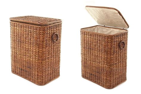 KOSZ KUFER NA PRANIE BIELIZNĘ RATTAN 50x38x26cm 6975979942