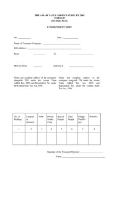 Fillable Online The Assam Value Added Tax Rules Form See Rule