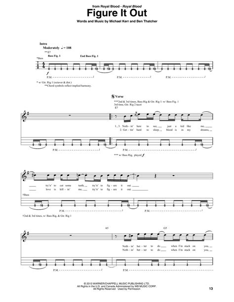 Figure It Out By Royal Blood Bass Tab Guitar Instructor