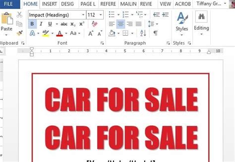 Car For Sale Template Free – uycashadvancenojob