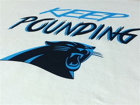 Keep Pounding Carolina Panthers White By Themeekapparel On Etsy