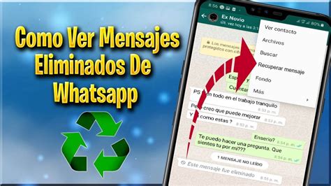 COMO VER MENSAJES ELIMINADOS DE WHATSAPP YouTube