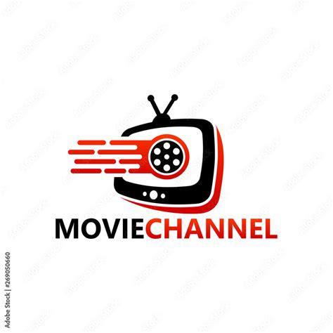 Movie Channel Logo Template Design Vector Emblem Design Concept