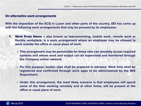 Best Practices of EEI Corporation - Employers Confederation of the Philippines