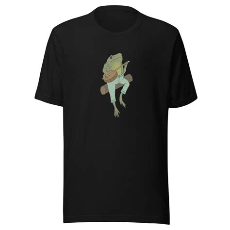 Cottagecore Toad Lover Cute Frog Playing Banjo Frog Makes Etsy